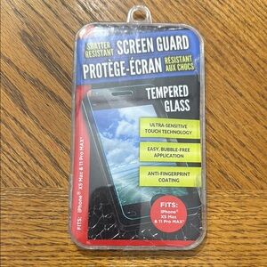 Tempered Glass Screen Protector for iPhone - Black